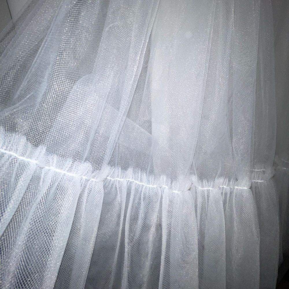 Katie May White Tulle Short Strapless Dress - Picture 7 of 9